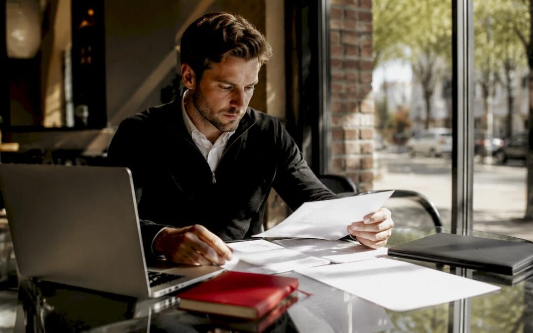 Procurement manager reviewing fuel delivery contracts