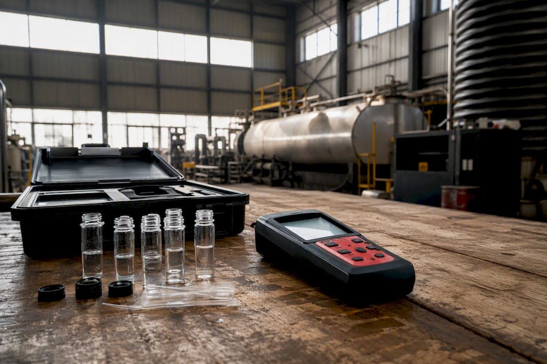 ATP microbial fuel contamination testing kit close-up