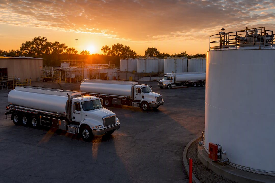 Lock Priority Deliveries: Hurricane Fuel Delivery Plan for U.S. Sites 2 Fuel delivery trucks and bulk tanks at yard