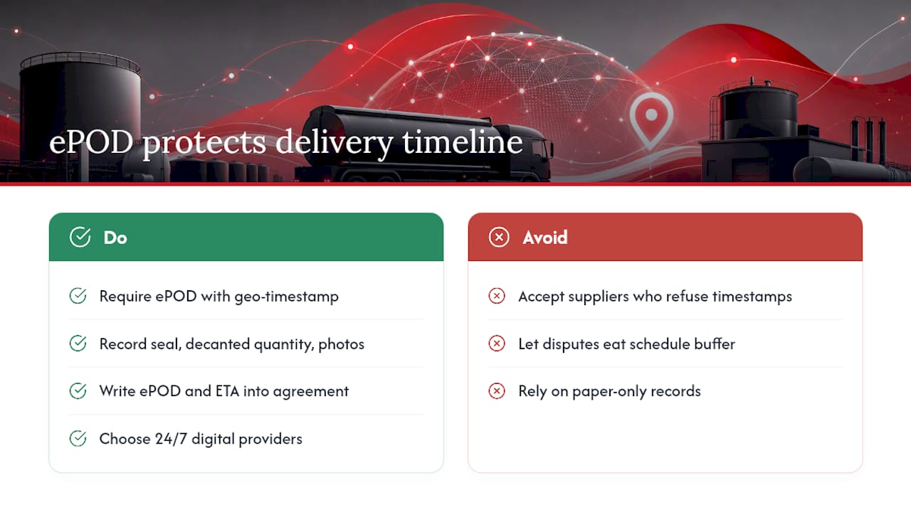 Why Proof of Delivery Protects Your Timeline, Not Just Your Invoice — overview diagram