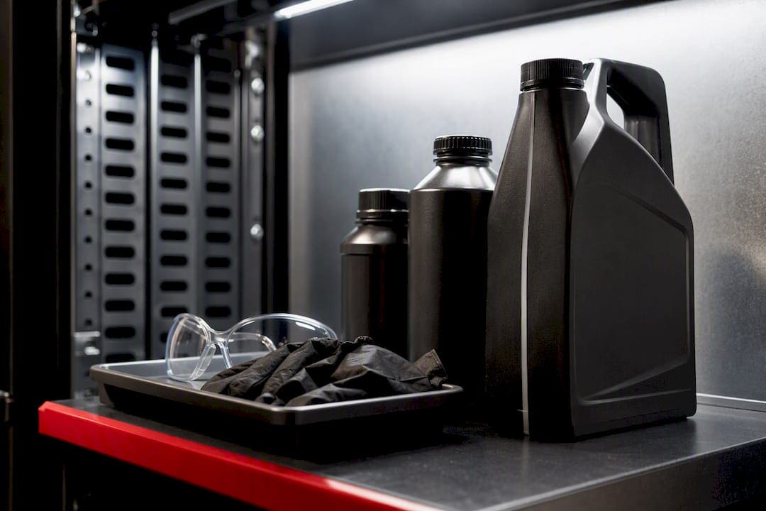 Sealed diesel additives stored safely