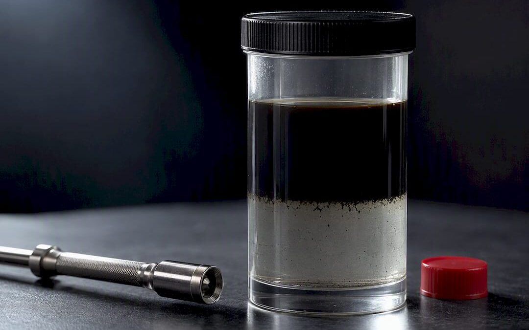 Diesel and water contamination boundary