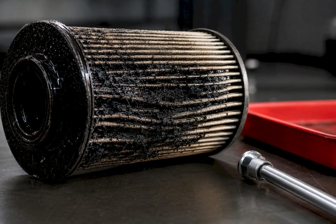 Shock Dose First: Diesel Algae Treatment for Fleets — 8–24 hr Contact 2 Diesel filter clogged with dark biomass