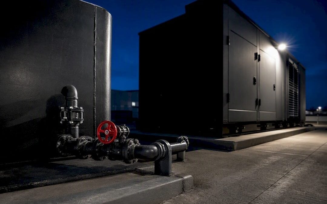Hospital generator fuel storage area