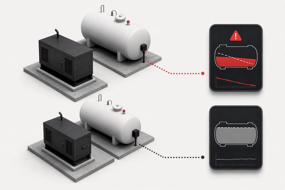 U.S. Telecom Fueling: Meet SPCC, Use Monitoring, Prevent Run-Outs 2 Telemetry sensors showing site-specific fuel alerts