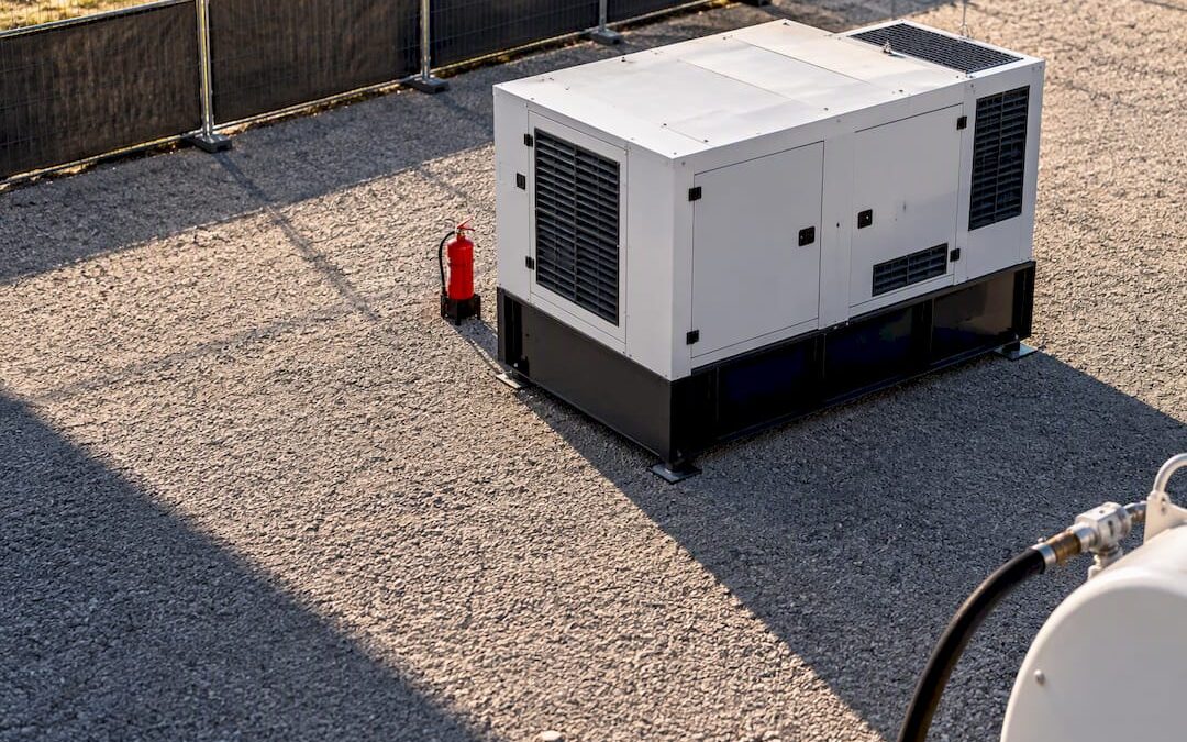 Festival generator enclosure with safety clearance