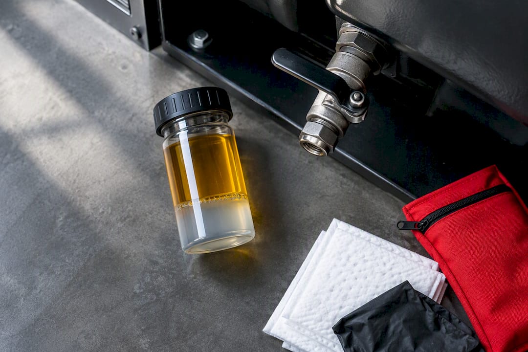 Audit Ready in 90 Days: Diesel Generators for Data Centers 2 Diesel sample showing water contamination