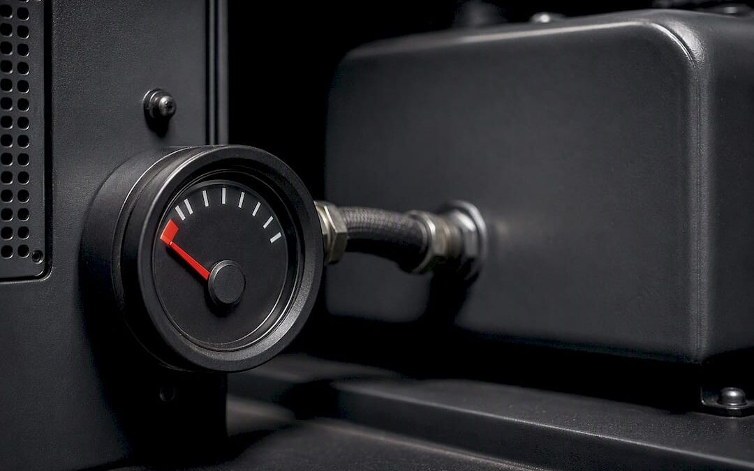 Generator fuel gauge near low reserve
