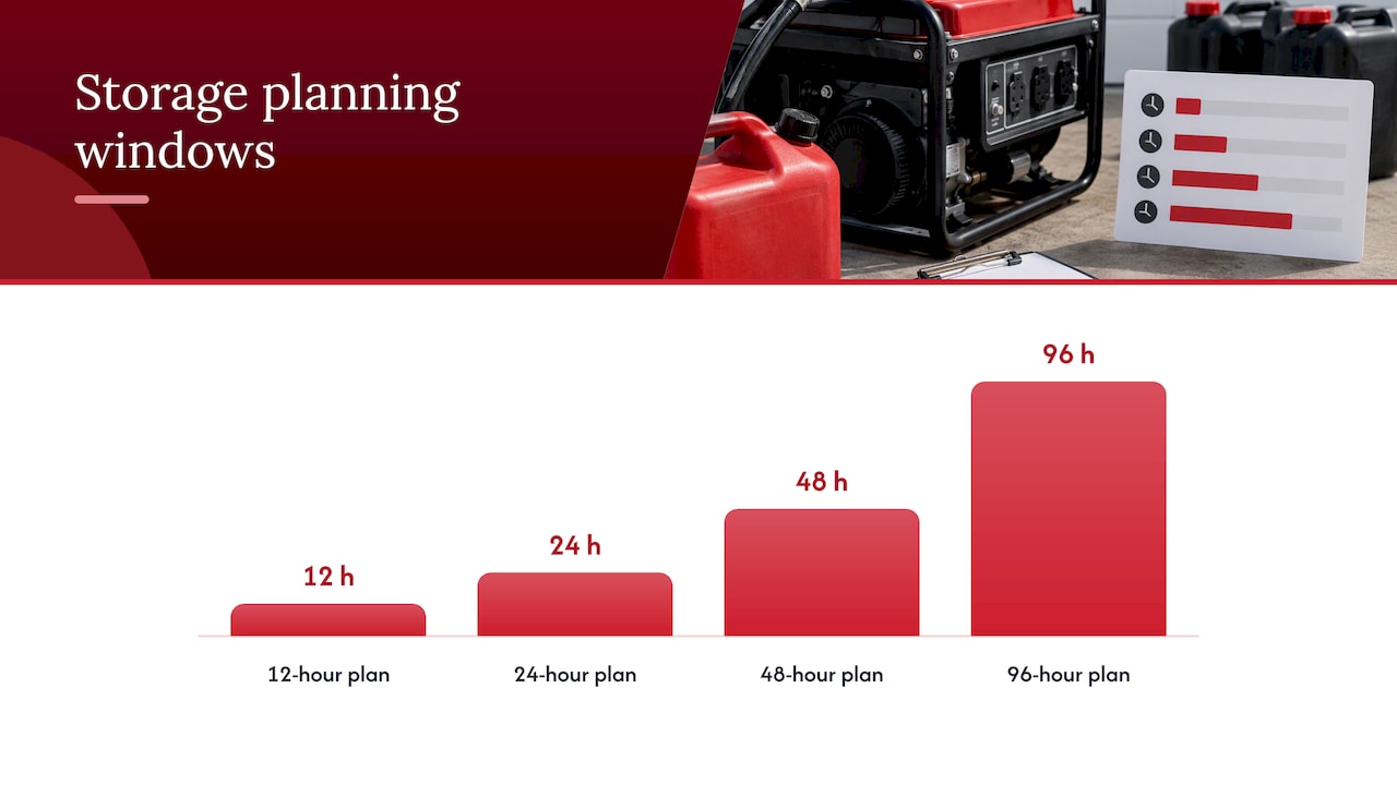Sizing tanks and building a refill cadence — overview diagram
