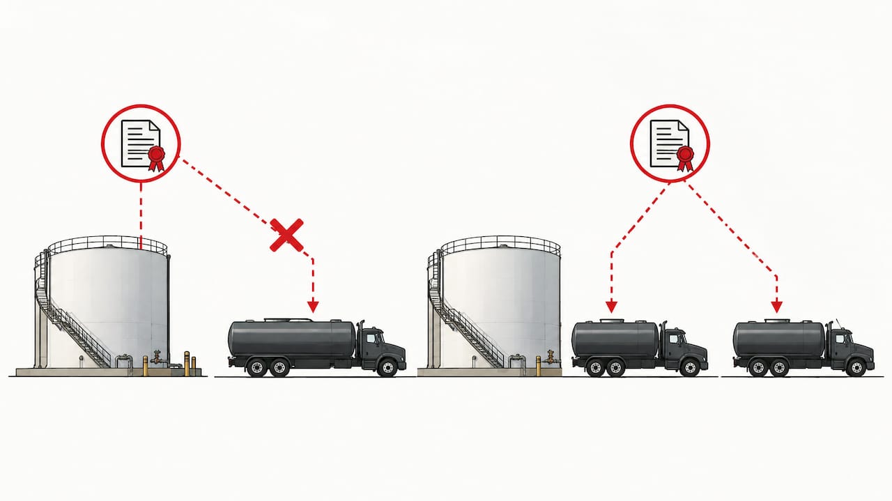 Avoid $1,000 Penalties: U.S. Red Dye Diesel Audits and 9 Records 1 Authorization timeline matched to diesel deliveries
