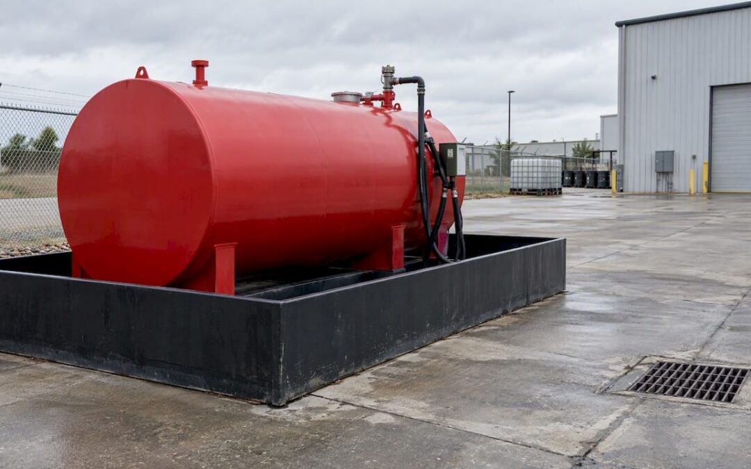 Rented fuel tank inside secondary containment
