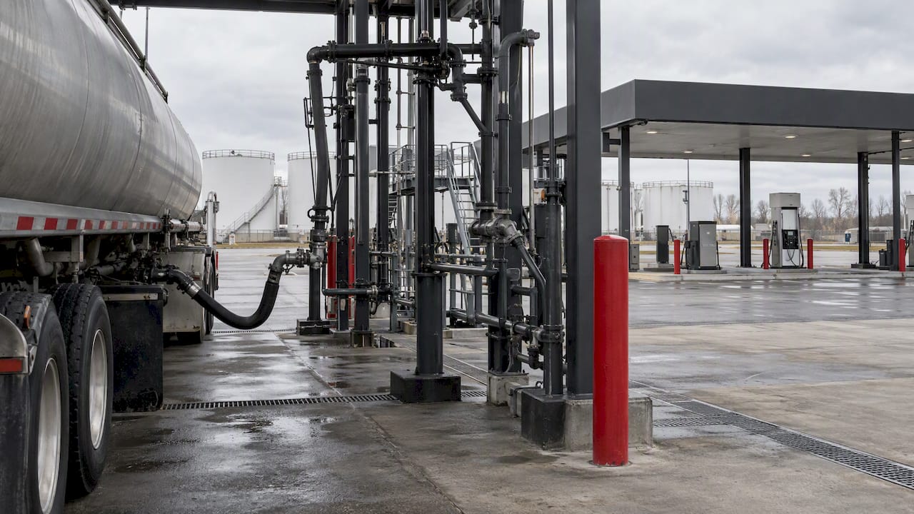 Diesel rack terminal and retail fuel dispensers
