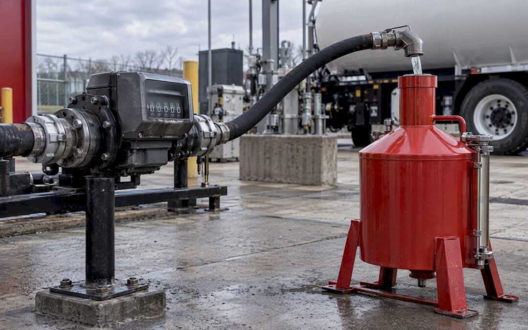 Fuel meter tested against a reference measure