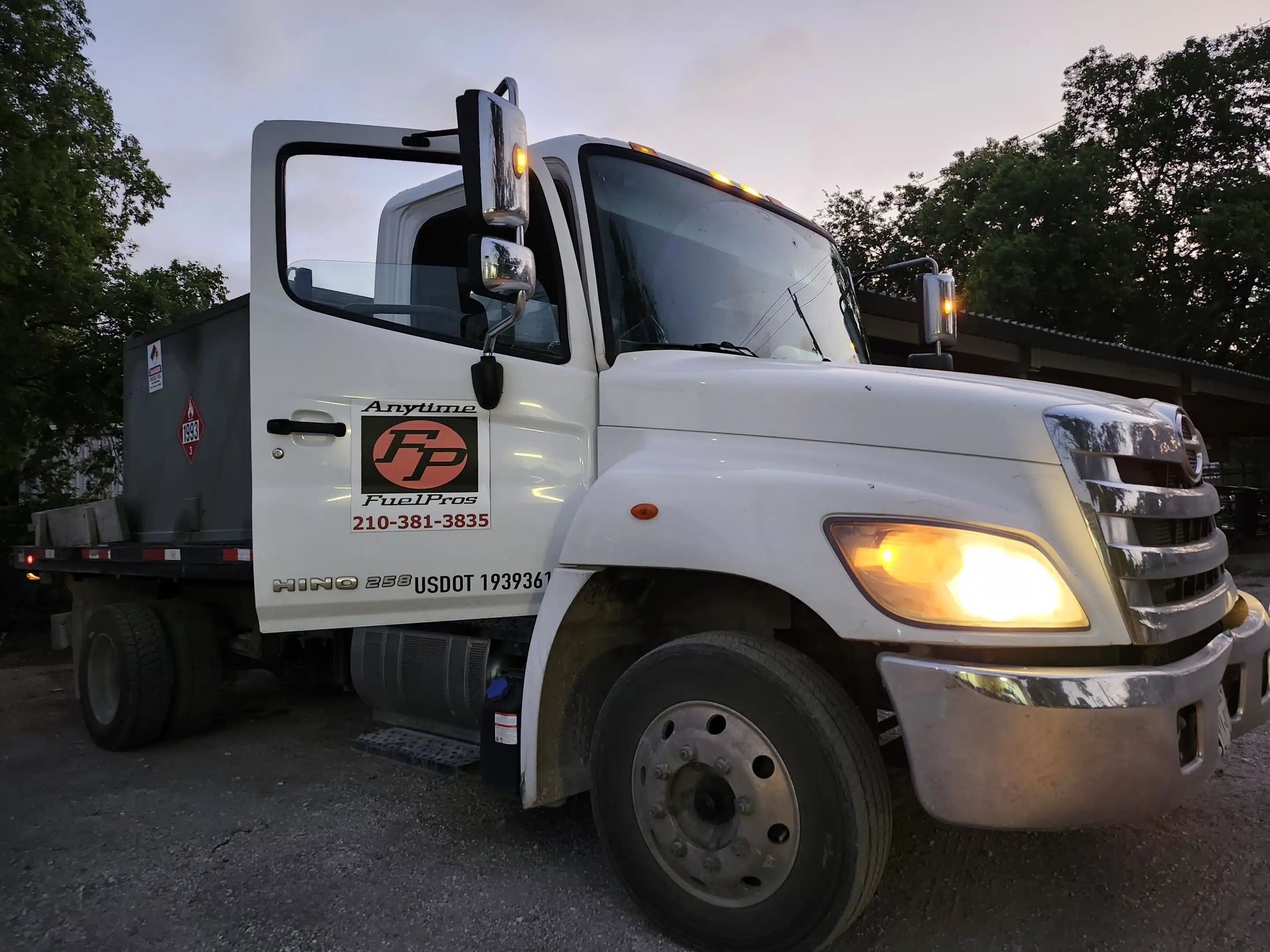diesel delivery truck preparing to delivery emergency fuel diesel delivery truck preparing to delivery emergency fuel