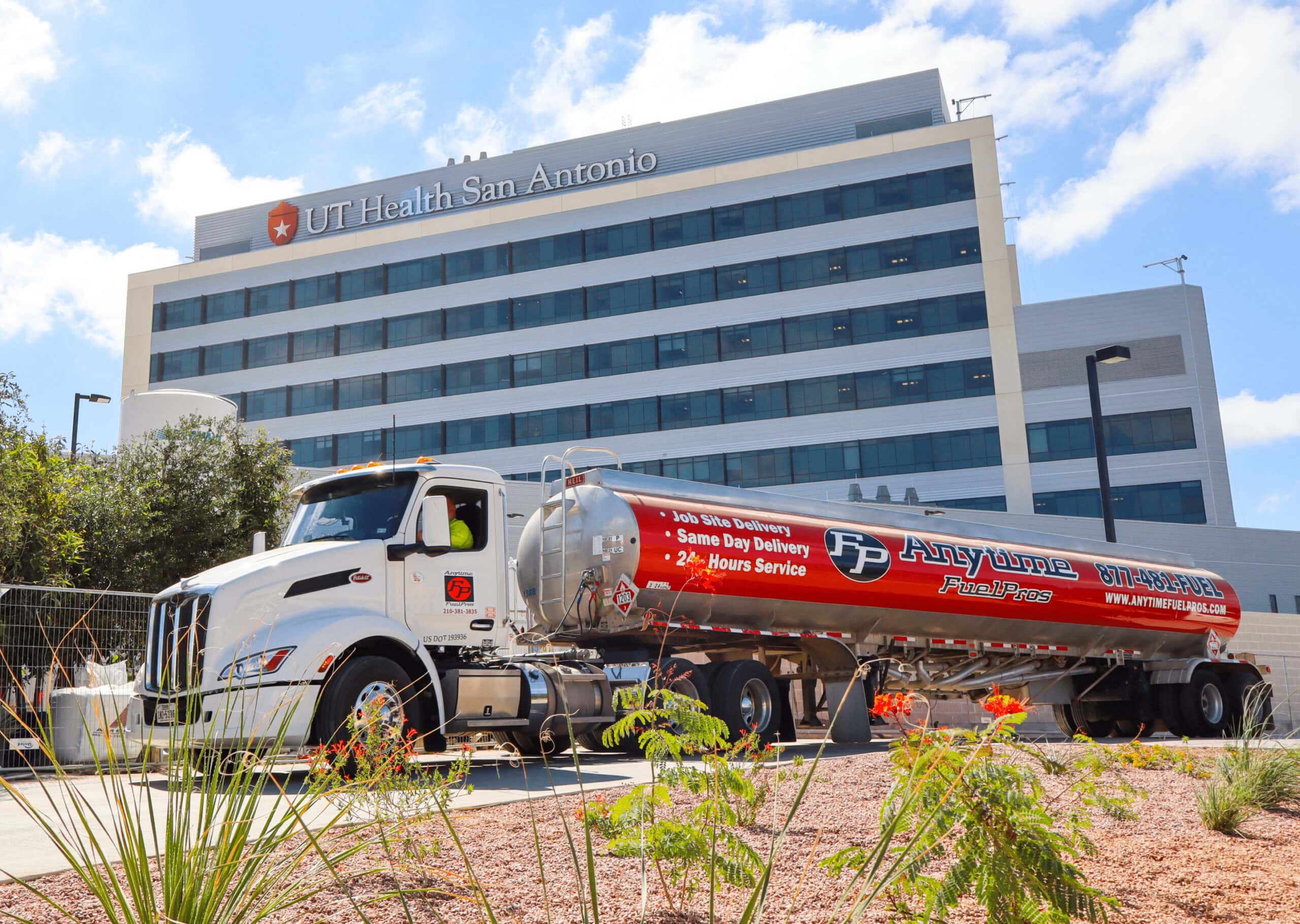 Bulk diesel delivery truck
